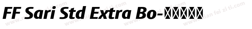 FF Sari Std Extra Bo字体转换